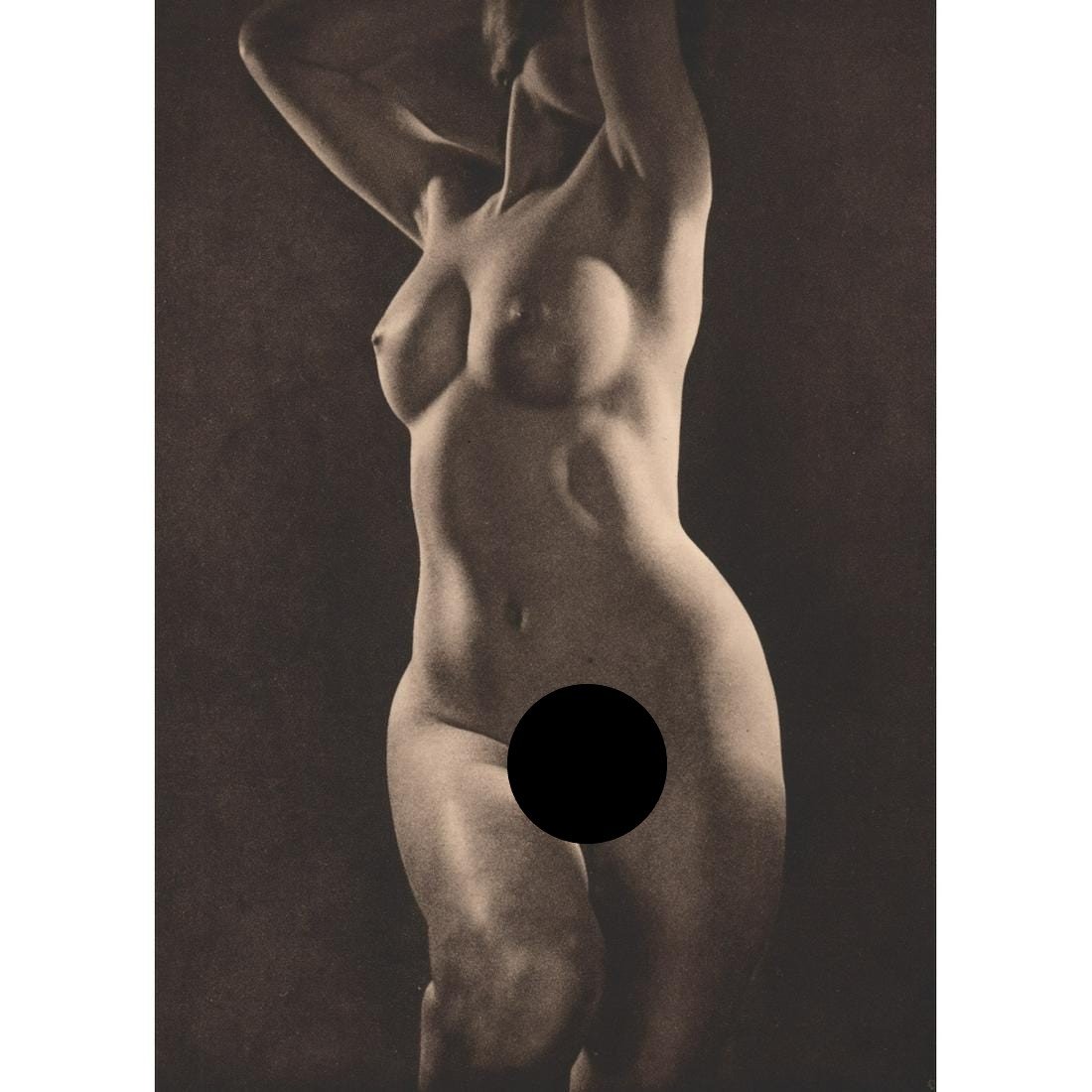 PARK & GREGORY - Nude: Artist: PARK & GREGORY Print Title: Nude Medium: Sheet-Fed Gravure Printing Date: 1930's Printed in Great Britain Image Size: 9.75 X 7 inches Bertram Park (1883-1972) and his wife, Yvonne Gregory, pro