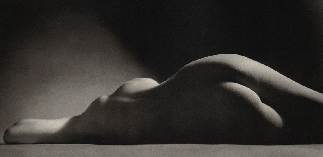 RUTH BERNHARD - Sand Dune, 1967: Artist: RUTH BERNHARD Print Title: Sand Dune, 1967 Medium: Duotone Photoengraving Printed in USA in 1980’s Image Size approx: 4.5 x 9” Ruth Bernhard (1905 – 2006), was a legendary San Francisco 