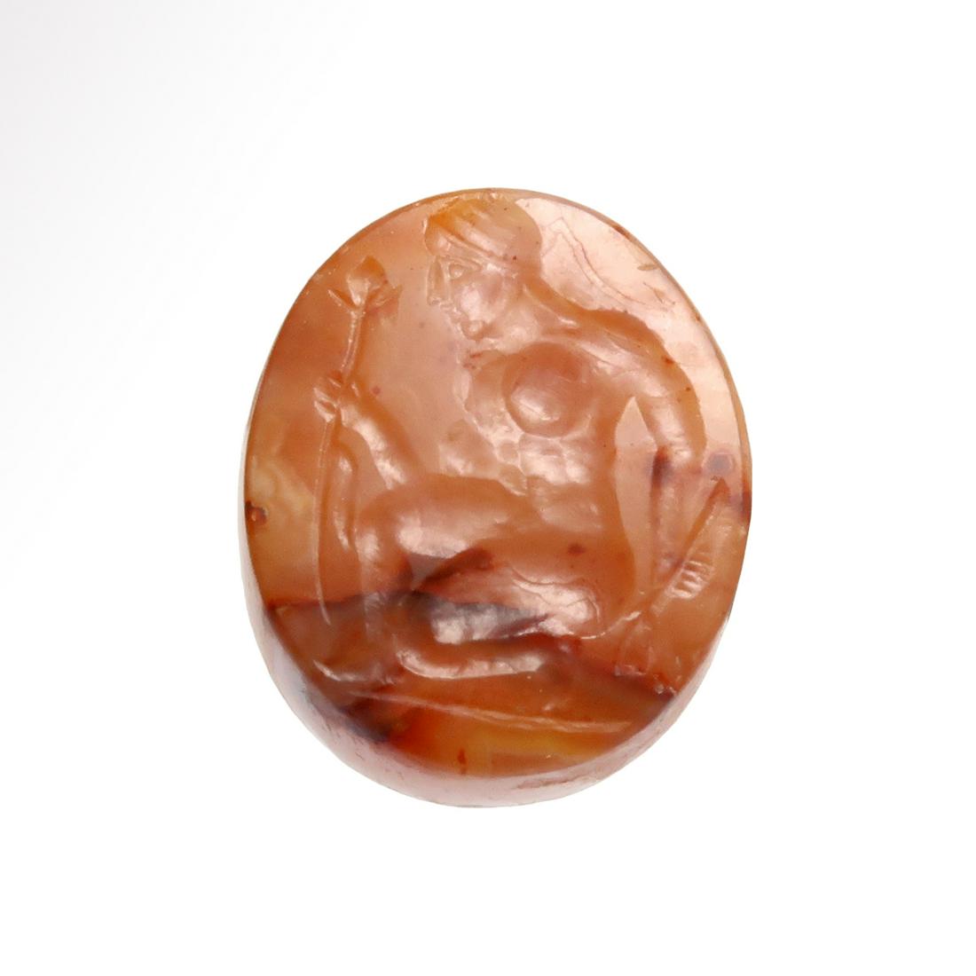 Greek Cornelian Intaglio with Seated Apollo (1 of 4)