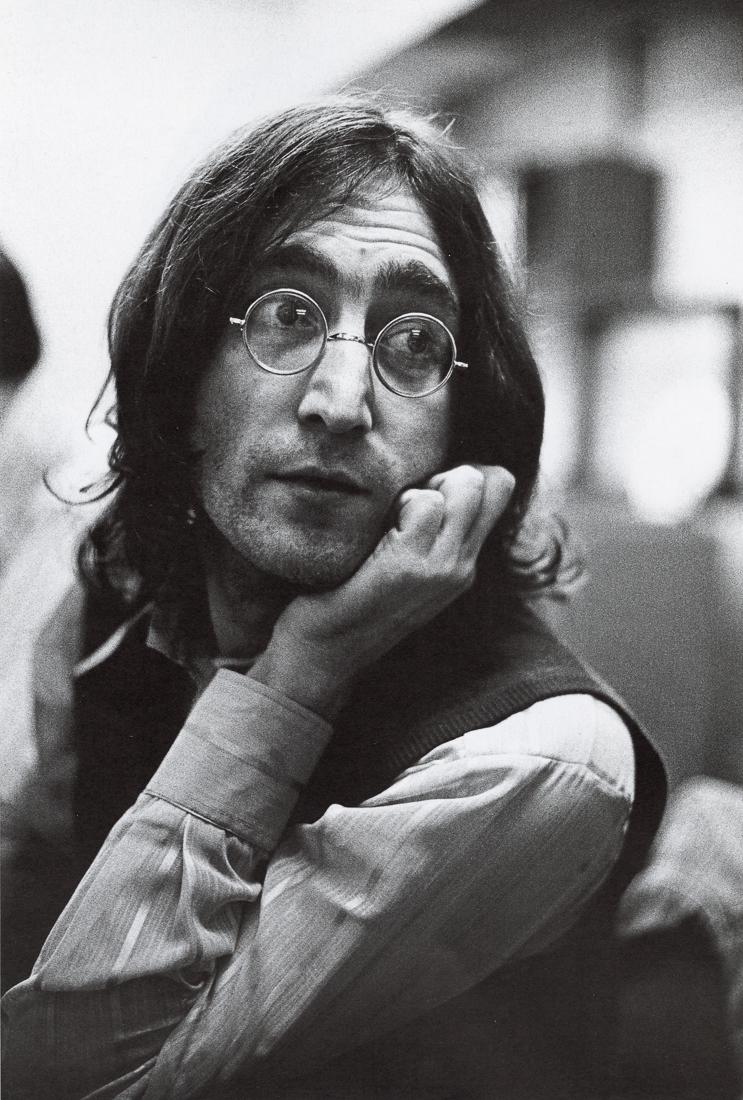 LINDA MCCARTNEY - John Lennon, London, 1969: Artist: Linda McCartney Title: John Lennon, London, 1969 Medium: Photo Litho, 1982, Netherlands Dimensions: 8.15x12.05" Description: Heat Wax Mounted on 12x16" Conservation Board Artist Bio: Linda McC