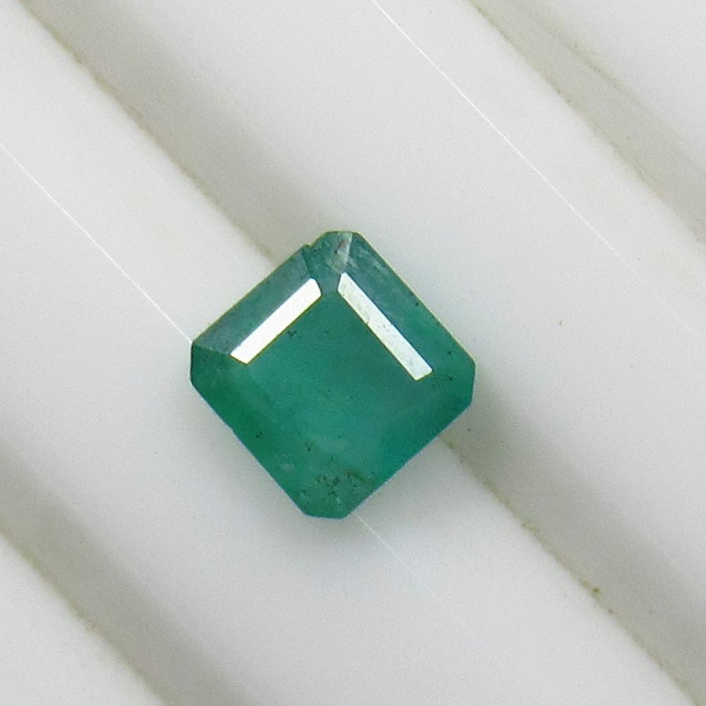 0.81 Ct Natural Zambian Emerald Octagon Cut (1 of 2)