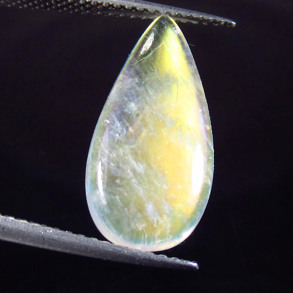 4.41 Ct Natural Blue Moonstone Pear Cabochon Blue Tint: No Reserve! Title: 4.41 Ct Natural Blue Moonstone Pear Cabochon Blue Tint Stone Clarity: Transparent Gemstones: Moonstone Carat Weights: 4.41 Size/Dimensions: 17.50 x 8.90 x 4.50 mm Additional Informa
