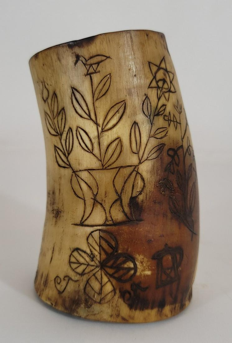 Fine 18th century Pennsylvania horn cup (1 of 5)