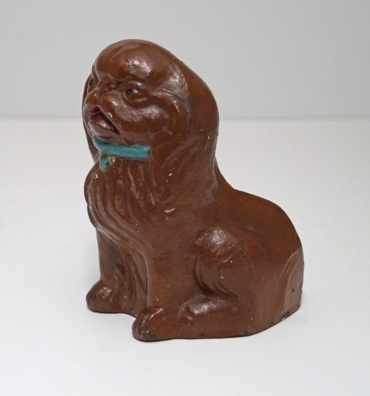 Antique Pekingese Dog Cast Iron Doorstop (1 of 6)
