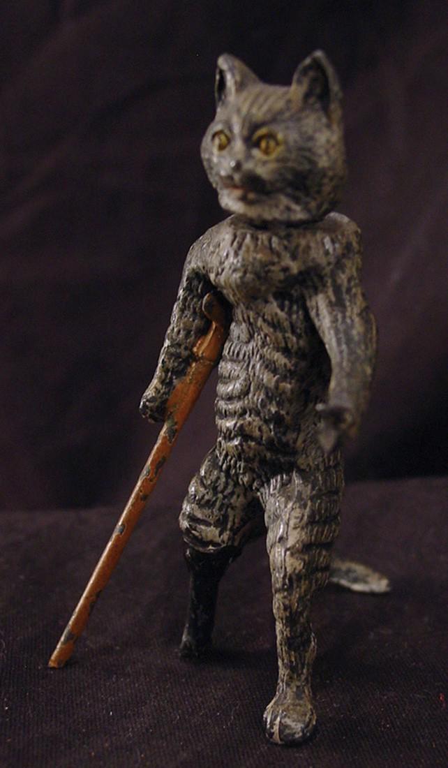 19 c. Cold-painted Spelter Cat Nodder (1 of 4)