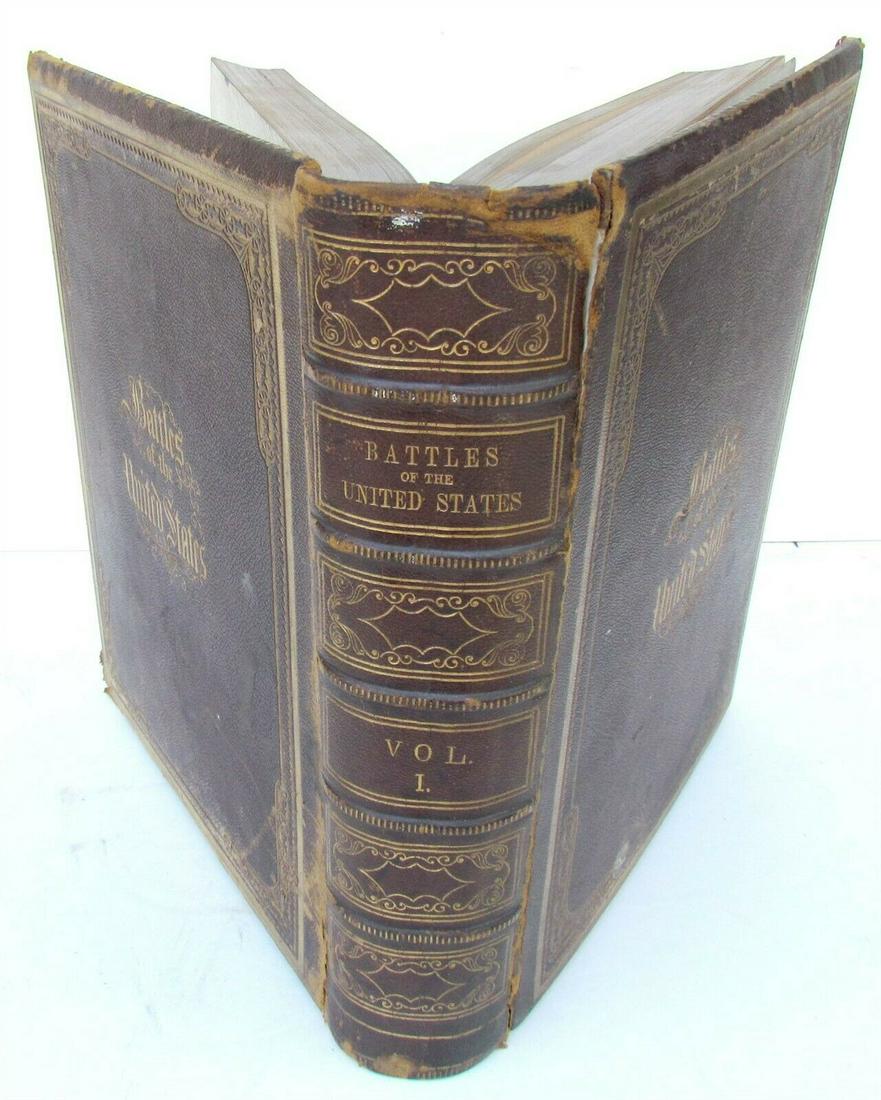BATTLES OF UNITED STATES by HENRY DAWSON 1860s ANTIQUE (1 of 20)