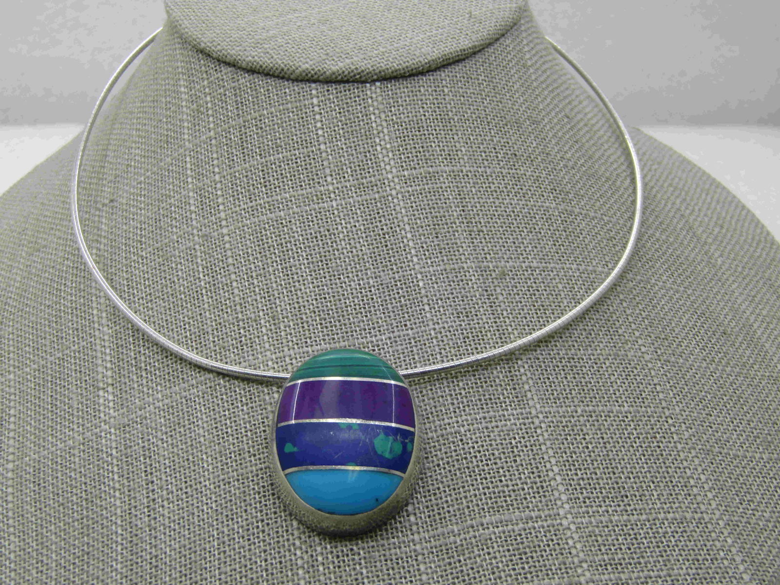 Vintage Sterling Southwestern/Mexican  Mixed Stone (1 of 5)