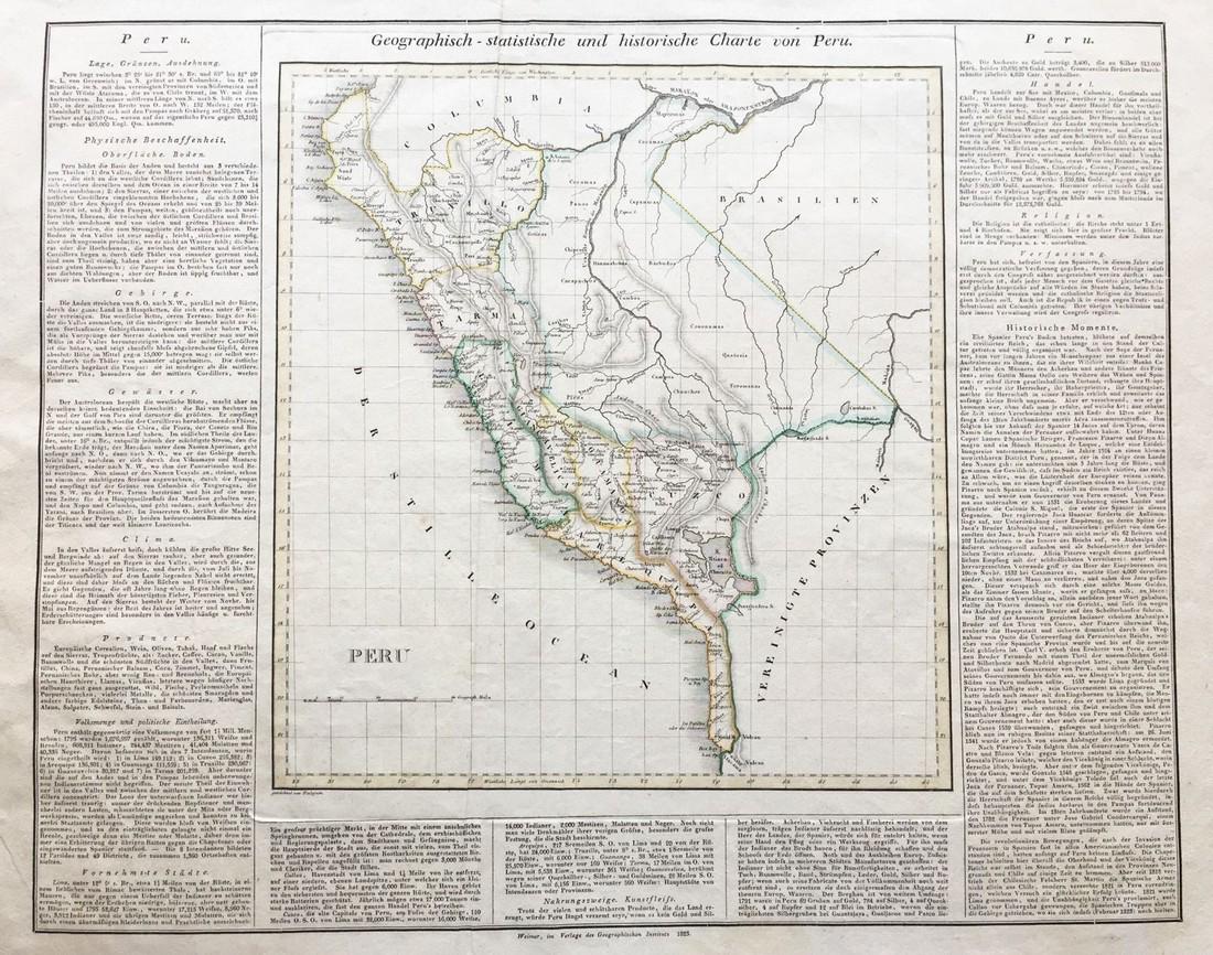 Geographical / Historical Map of Peru, 1823 (1 of 1)