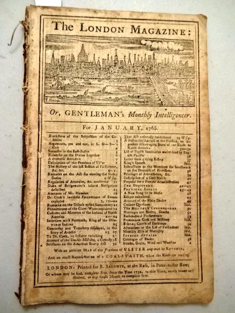 1766 London Magazine Indians Pontiac Stamp Act (1 of 7)