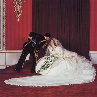 PATRICK LICHFIELD - The Royal Wedding, 1981: Artist: Patrick Lichfield Title: The Royal Wedding, 1981 Medium: Photo Litho, 1990, Hong Kong Dimensions:8.6x8.55" Description: Heat Wax Mounted on 11x14" Conservation Board Artist Bio: Patrick Lichfi