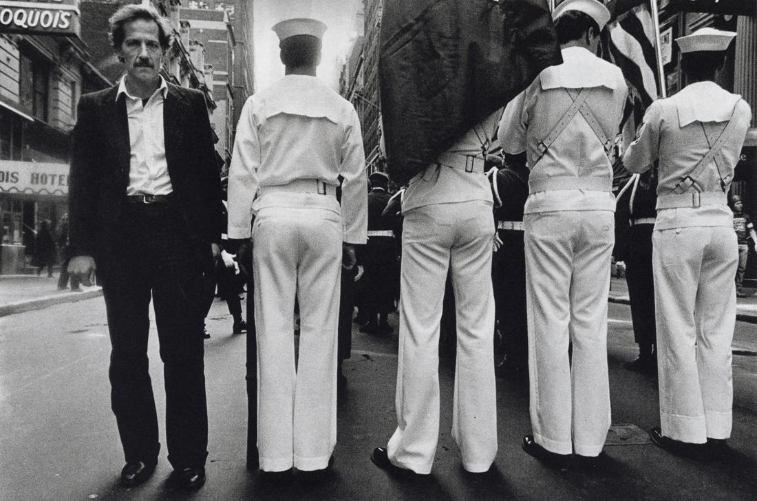 DUANE MICHALS - Werner Herzog in front of Algonqquin (1 of 1)