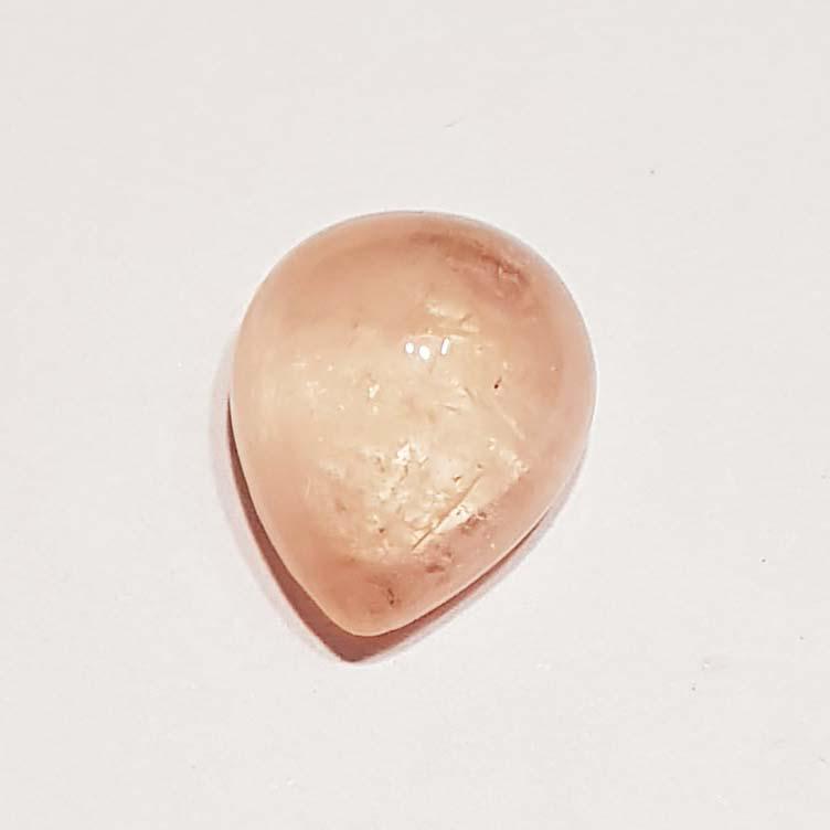 3.61 ct Natural Orange Morganite Pear Cabochon (1 of 5)