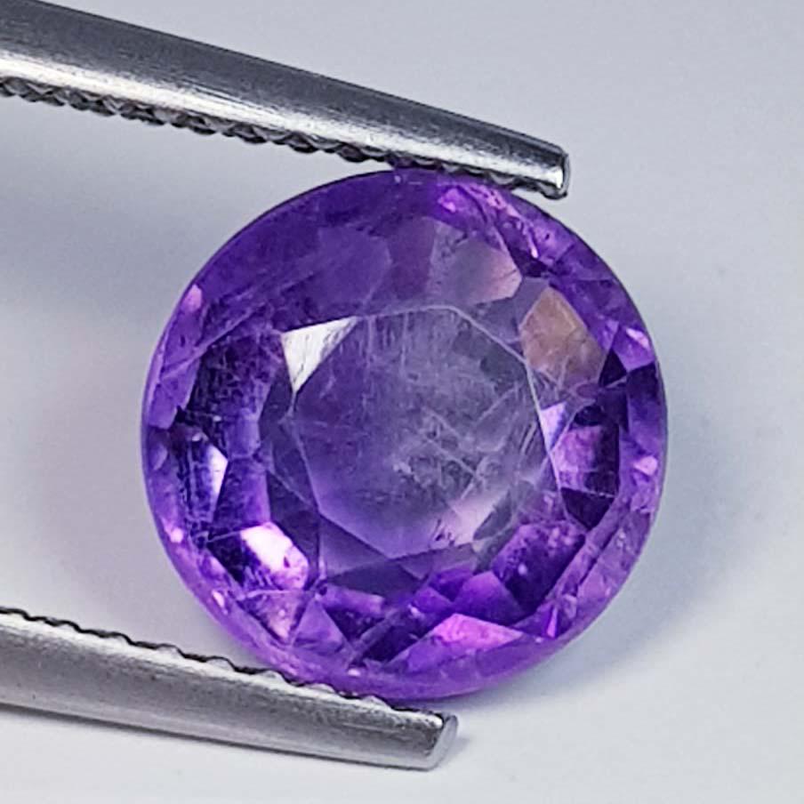 Natural Amethyst Round Cut 2.44 ct (1 of 5)