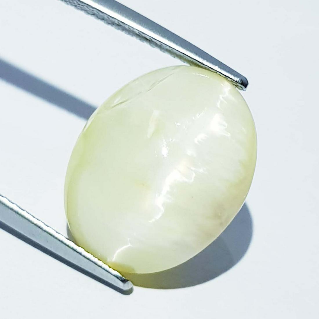 11.03 ct Natural Opal Cat's Eye: No Reserve! Title: 11.03 ct Natural Opal Cat's Eye Color/Clarity: Semi Transparent Gemstones: Loosegemstone Carat Weights: 11.03 Size/Dimensions: 15.90 x 12.50 x 9.40 Additional Information: Oval - Af