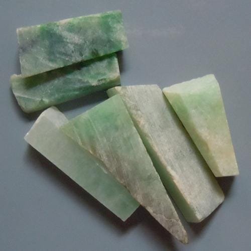 11.84 GRAM SET OF 6 GENUINE BURMESE JADEITE JADE (1 of 4)