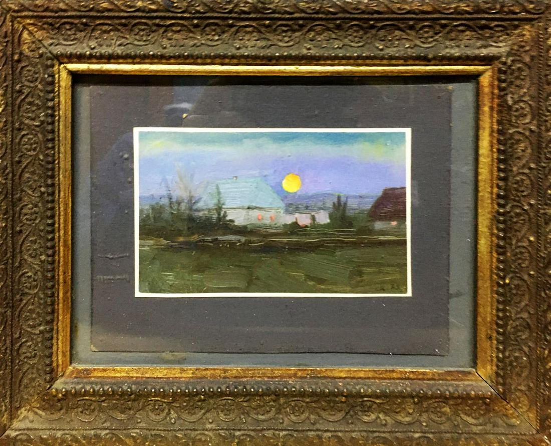 Oil painting Evening landscape Tsyupka Ivan Kirillovich (1 of 8)