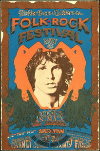 AOR 2.341 Northern California Folk-Rock Festival Poster: No Reserve! Artist: Carson - Morris Studios Title: AOR 2.341 Northern California Folk-Rock Festival Poster Printing Date: 1968 Medium: Lithograph Size/Format: 14" x 21¾" Additional Info: This might b