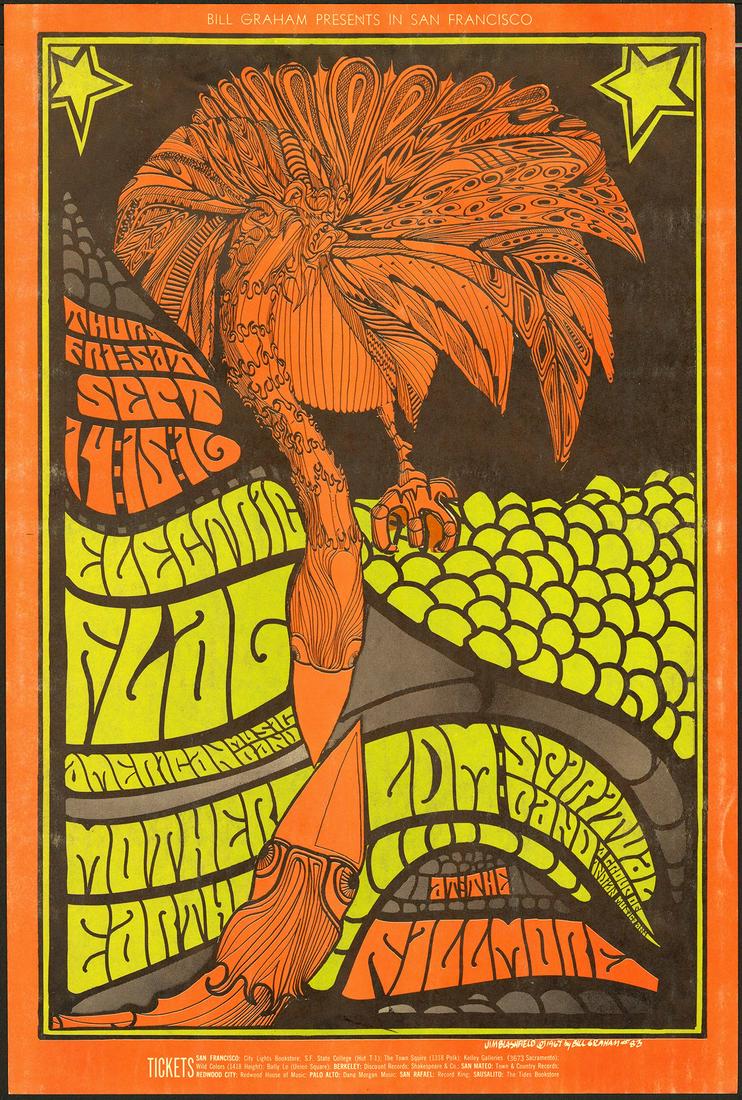 BG-83 Electric Flag Original Poster (1 of 1)