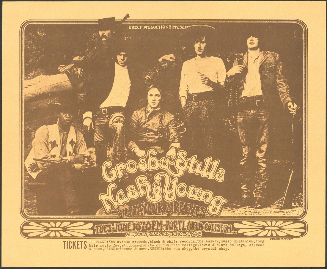 Crosby Stills Nash And Young Original Concert Poster (1 of 1)