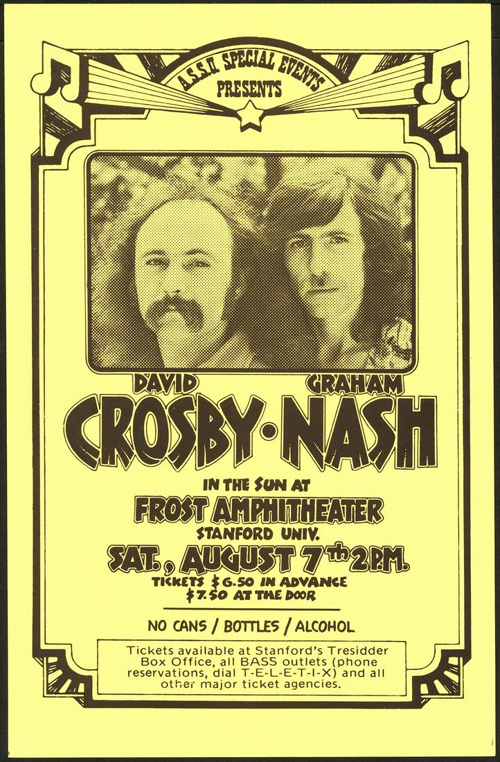Frist Print David Crosby And Graham Nash Poster (1 of 1)