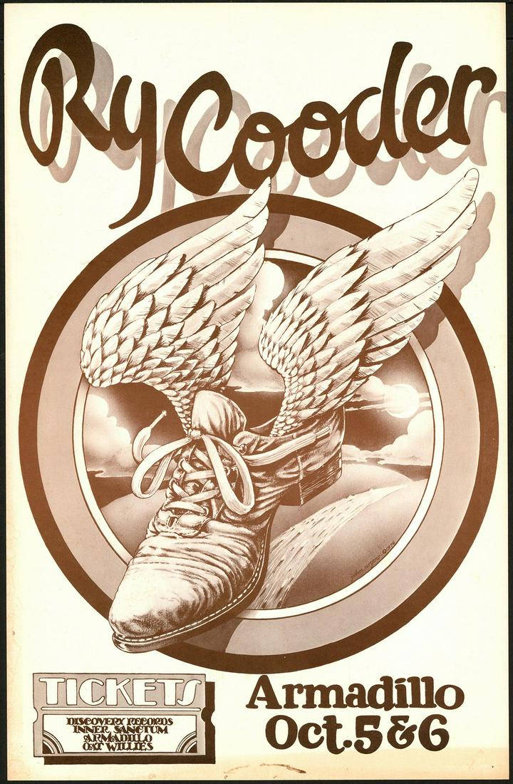 Ry Cooder At The Armadillo Original Poster (1 of 1)