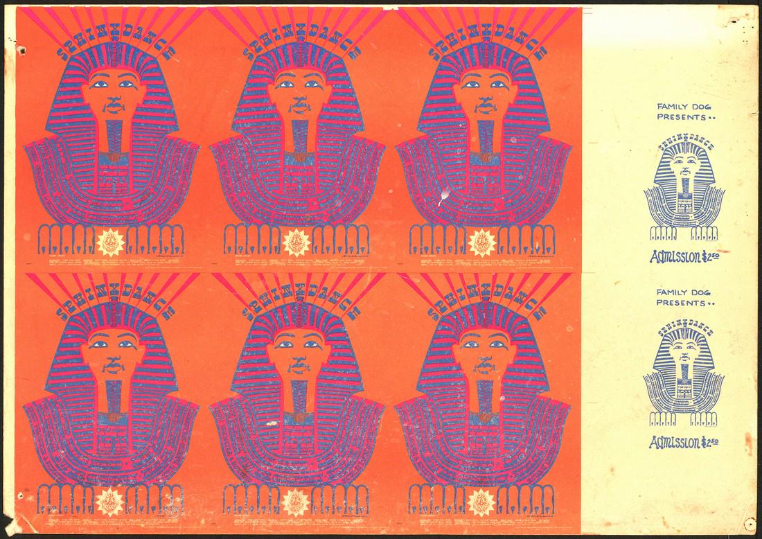 Original Uncut Sheet Of FD-47 Sphinx Dance Handbills (1 of 1)