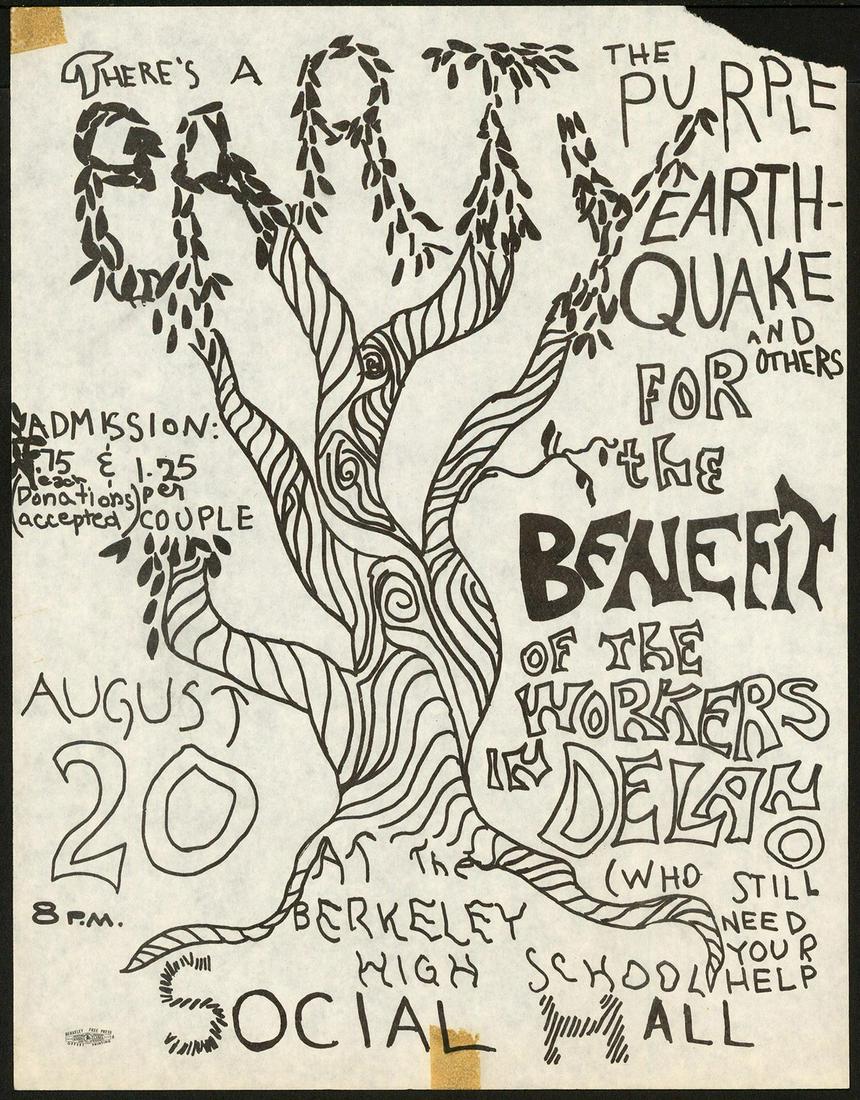 Delano Workers Benefit Party Handbill (1 of 1)