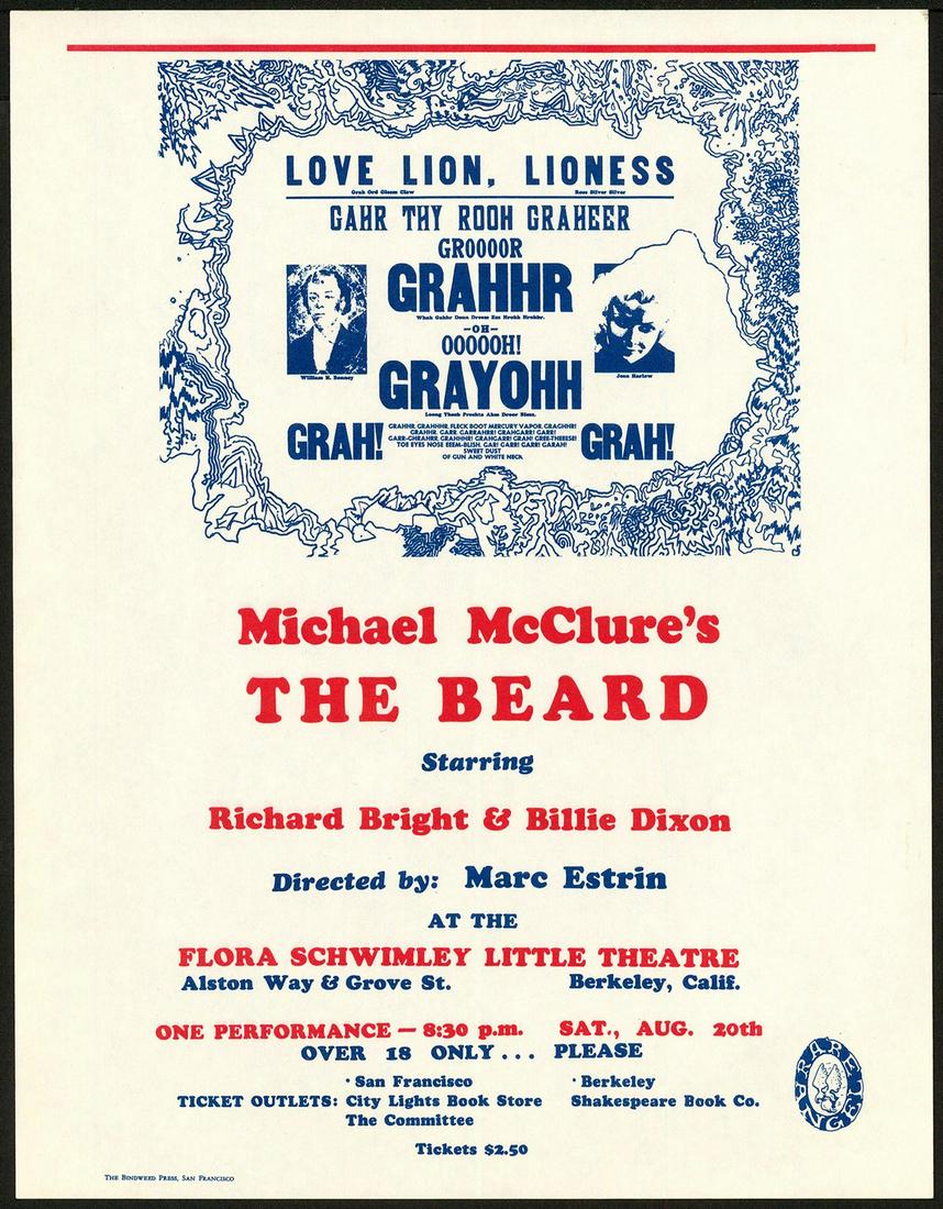 The Beard' Original Handbill (1 of 1)