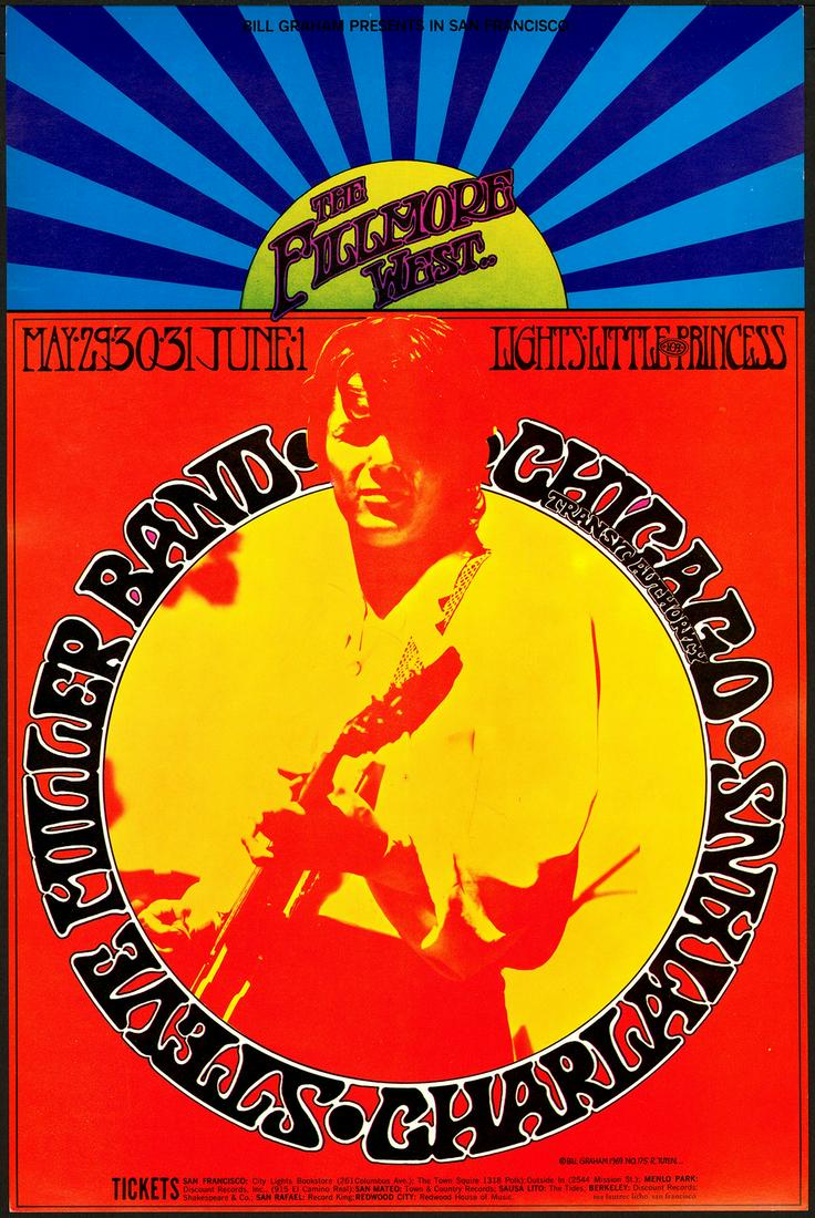 Original BG-175 Steve Miller Band Fillmore Poster (1 of 1)