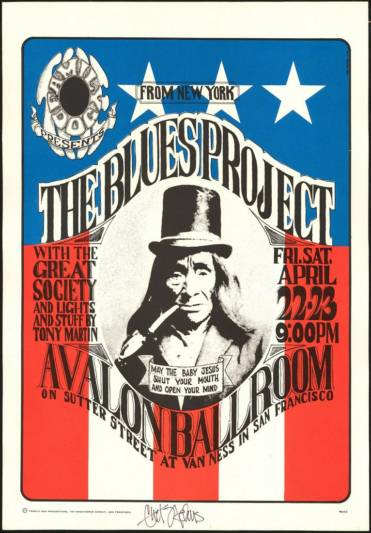 Signed Third Print 'Blues Project' FD-5 Poster (1 of 1)