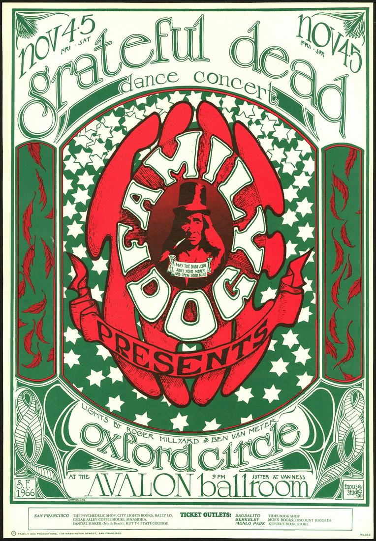Third Print FD-33 Grateful Dead Poster (1 of 1)