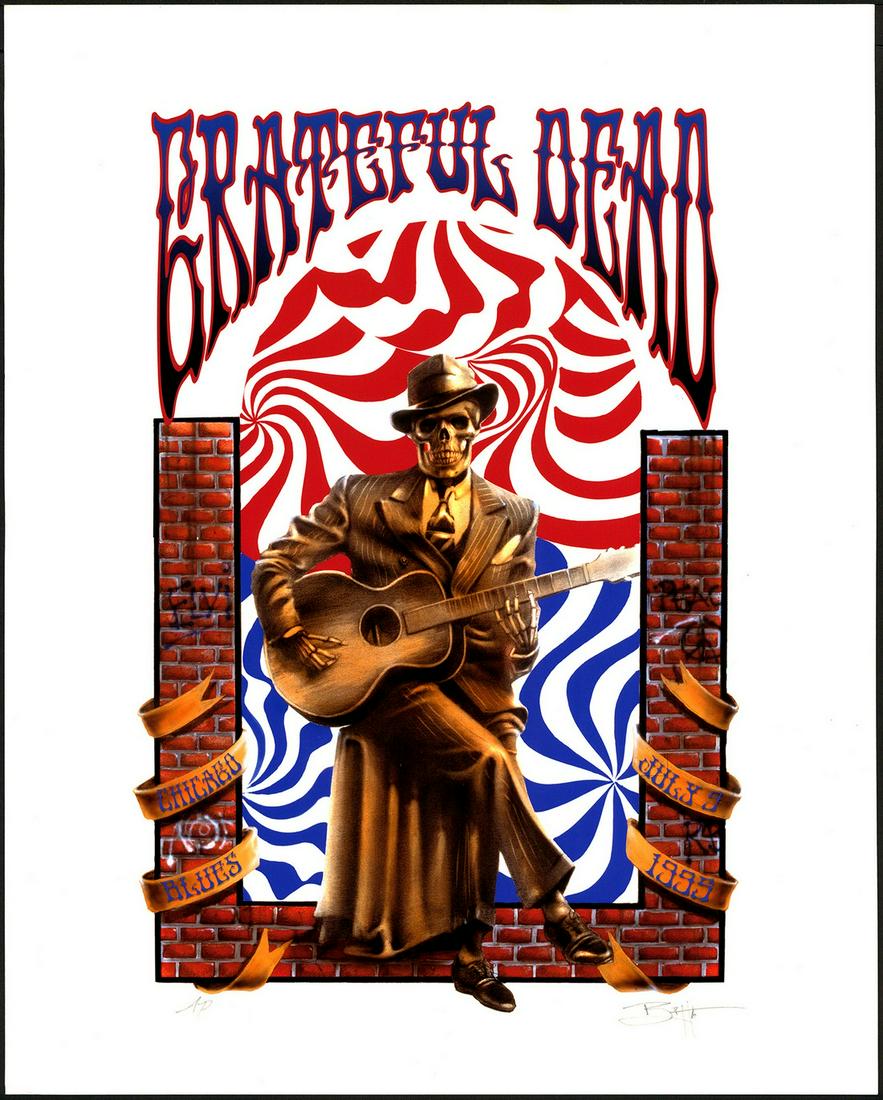 1995 Grateful Dead Chicago Blues Signed Artist Proof (1 of 1)