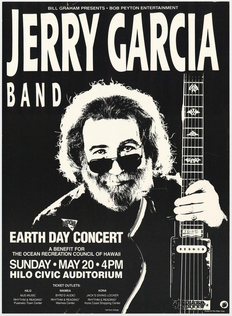 Scarce 1990 Jerry Garcia Band Poster (1 of 1)