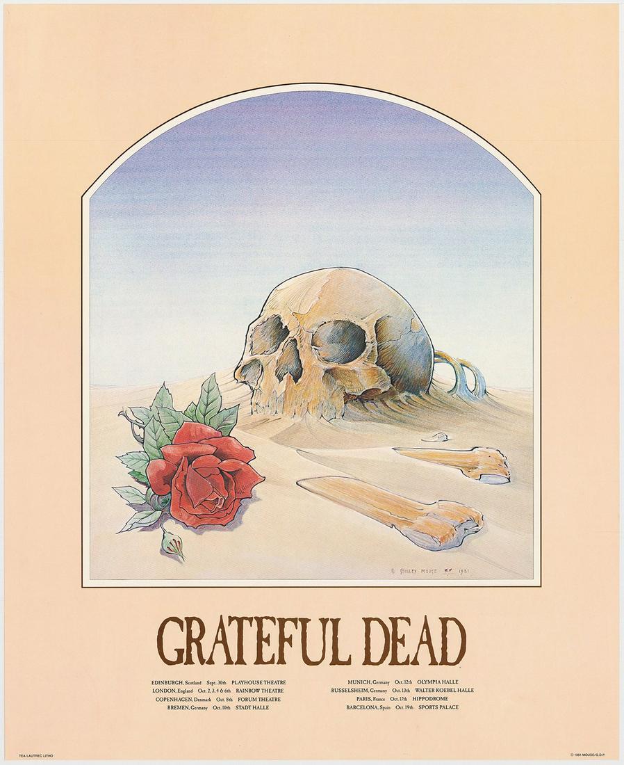 Grateful Dead Europe 1981 Poster (1 of 1)