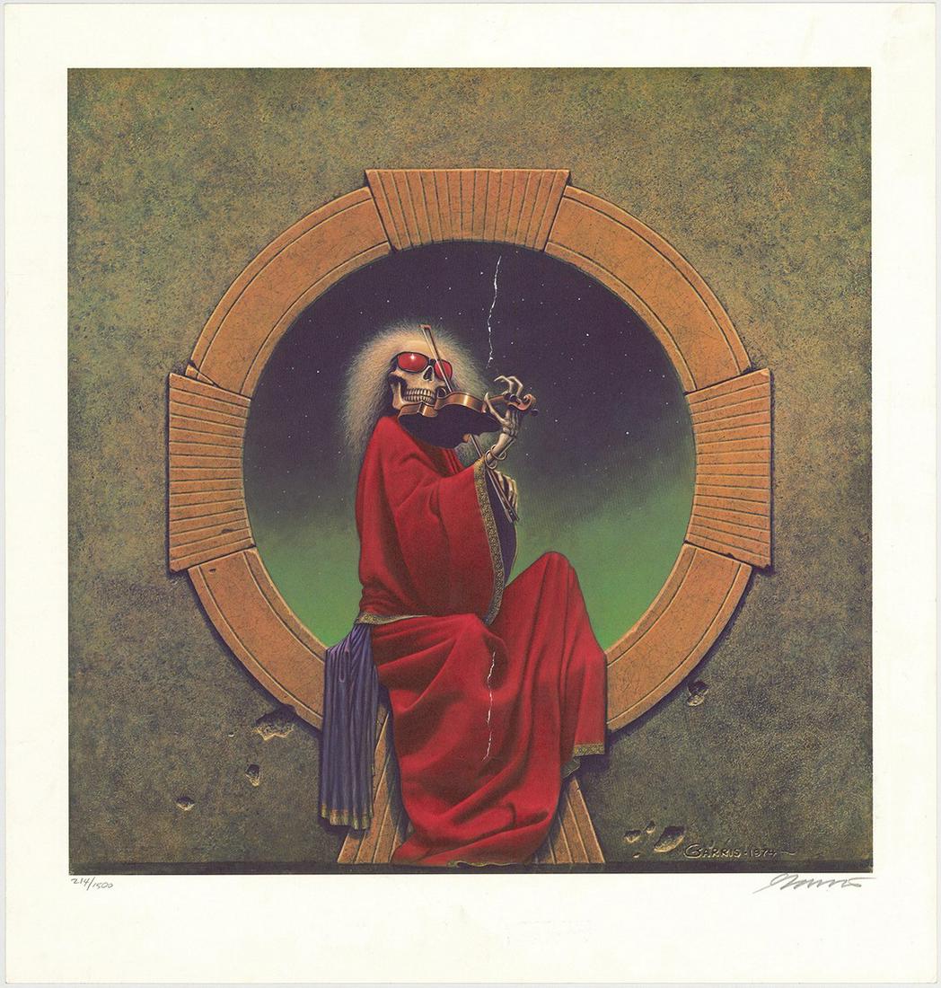 Popular Signed and Numbered 'Blues for Allah' Poster: No Reserve! Artist: Phillip Garris Title: Popular Signed and Numbered 'Blues for Allah' Poster Printing Date: 1974 Medium: Lithograph Size/Format: 21¾" x 22¾" Additional Info: “Blues for Allah”