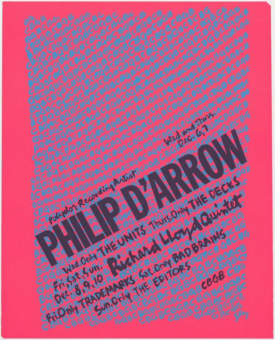 Philip D'Arrow At CBGB Original Poster (1 of 1)