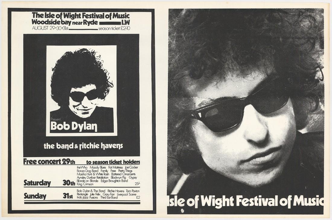 1969 Bob Dylan Isle of Wight Poster (1 of 1)