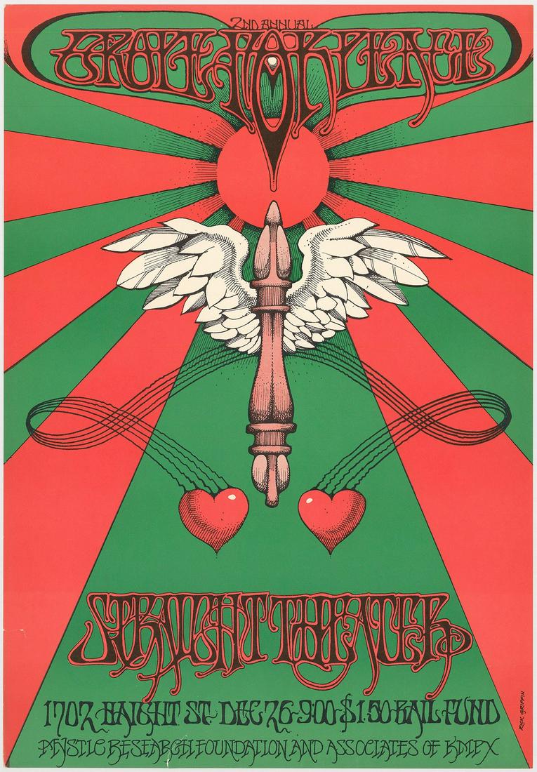 Scarce AOR 2.230 Rick Griffin Poster (1 of 1)