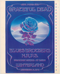 Grateful Dead 'blue Rose' Signed Proof