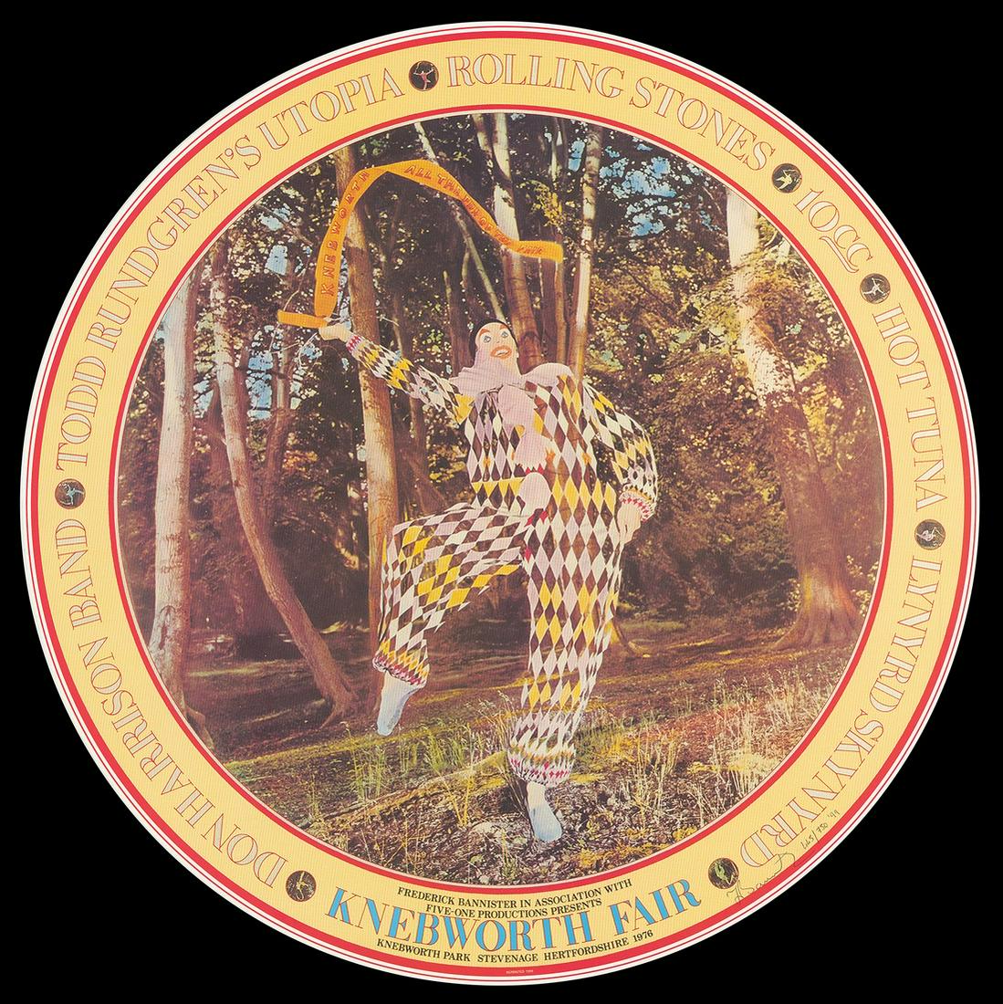 Second Print Rolling Stones Knebworth Fair Poster (1 of 1)