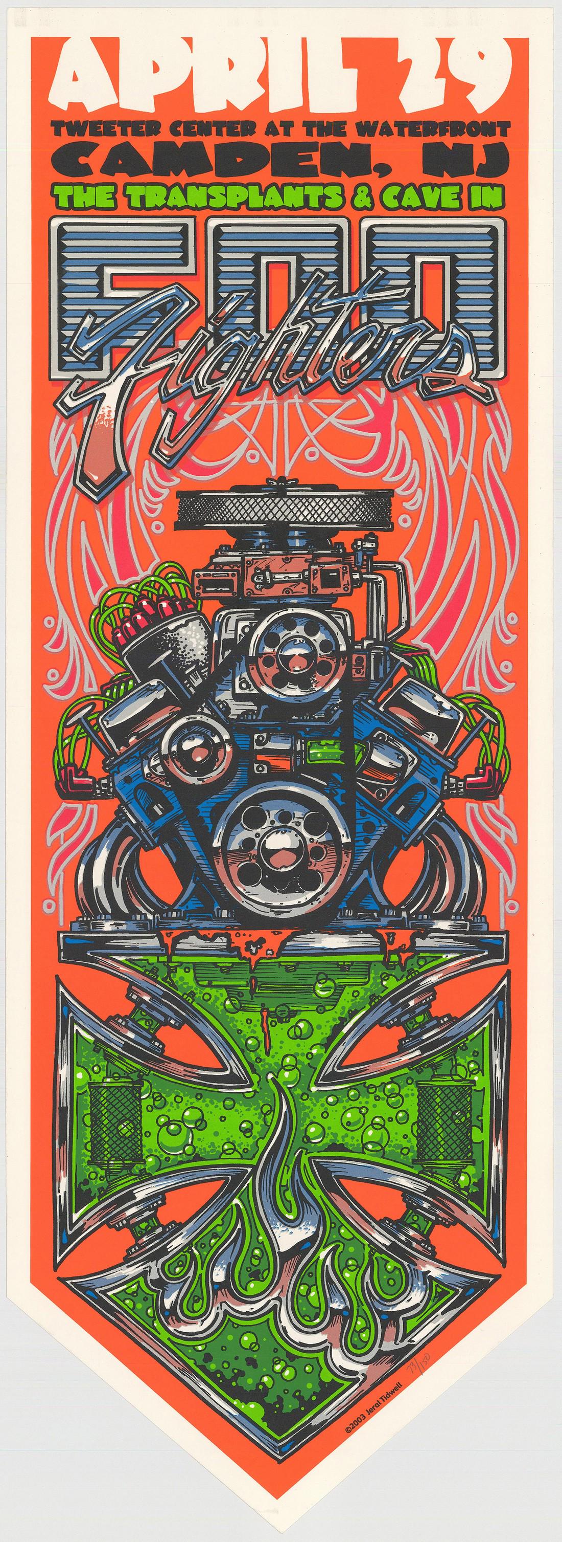 Numbered Foo Fighters Camden, NJ Poster (1 of 1)