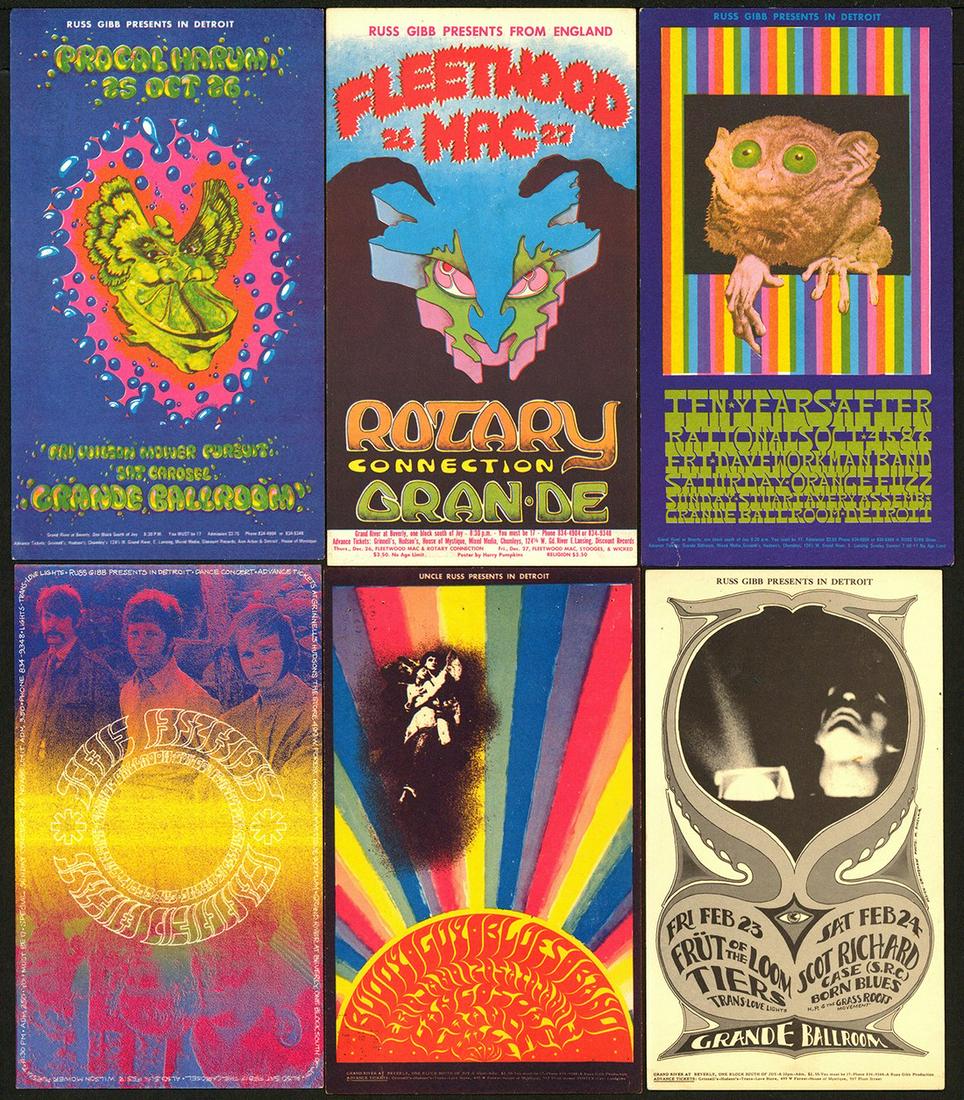 Postcards From The Grande Ballroom Lot Of Six (1 of 1)