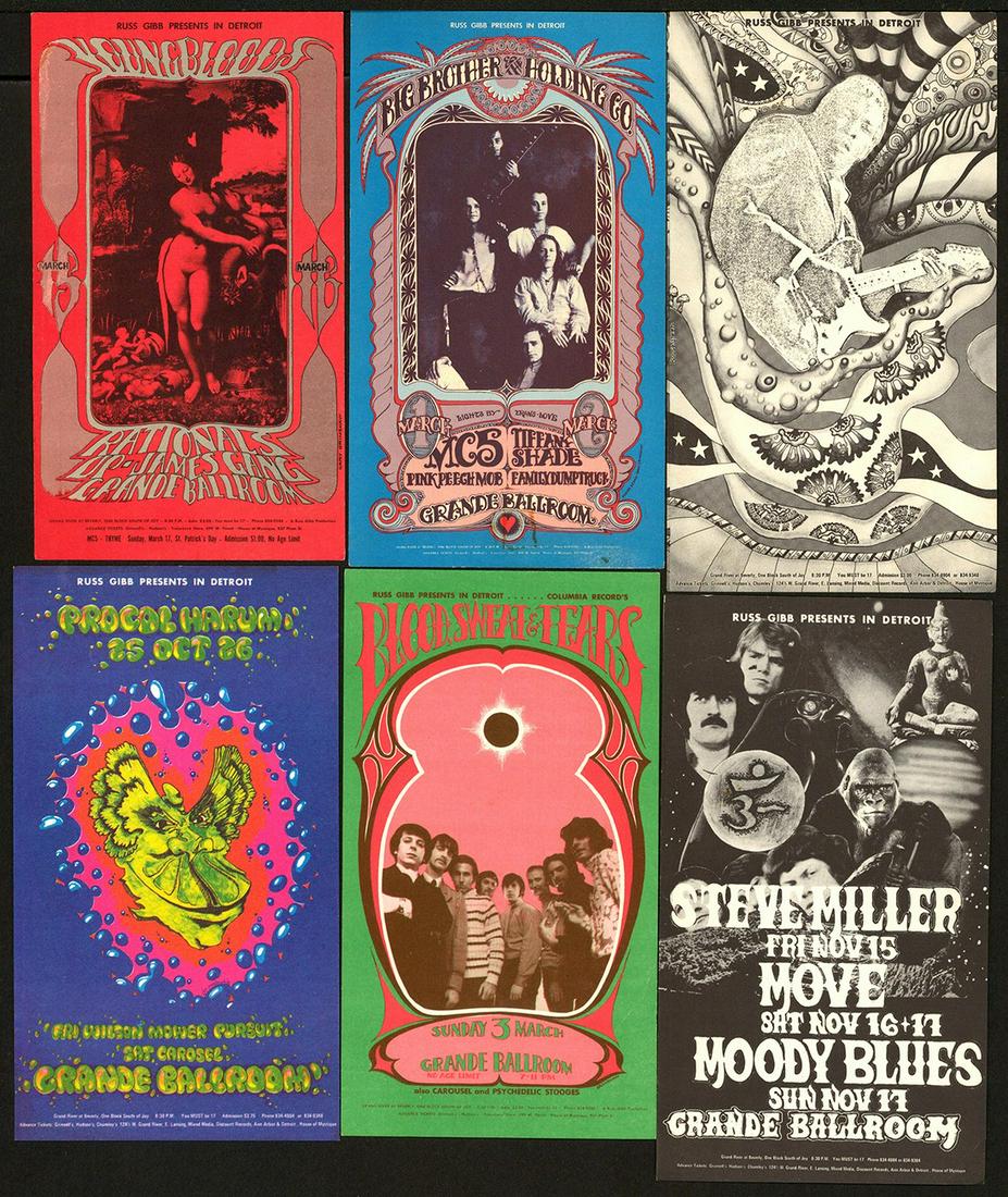 Six Different Postcards From The Grande Ballroom (1 of 1)