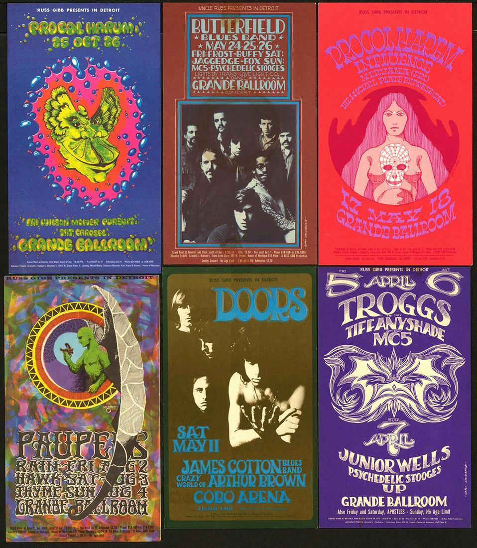 1 Cobo Arena And 5 Grande Ballroom Postcards (1 of 1)