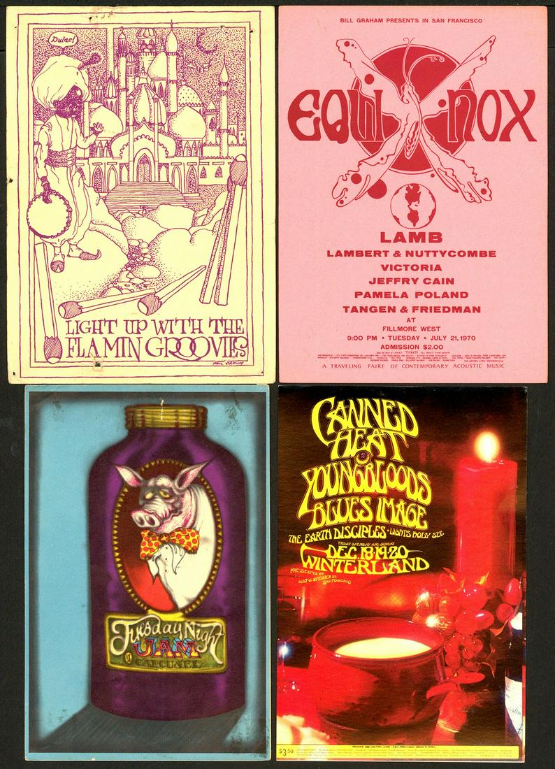 Lot of 4 Different Postcards and Handbills (1 of 1)