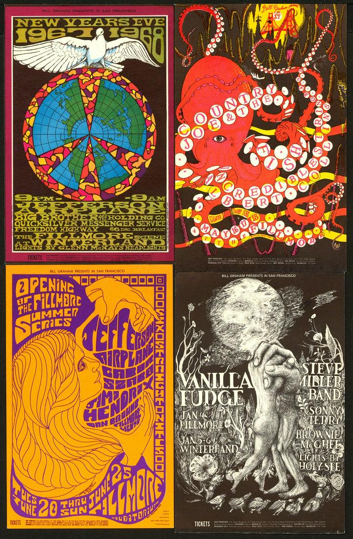 4 Different Postcards from The Fillmore Series (1 of 1)