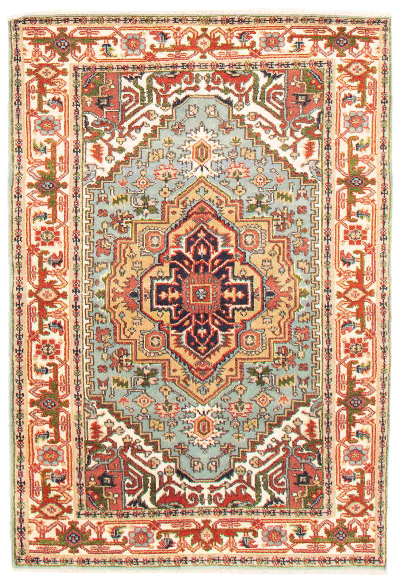 Serapi Heritage Light Blue Rug 5'1" x 7'6" (1 of 8)