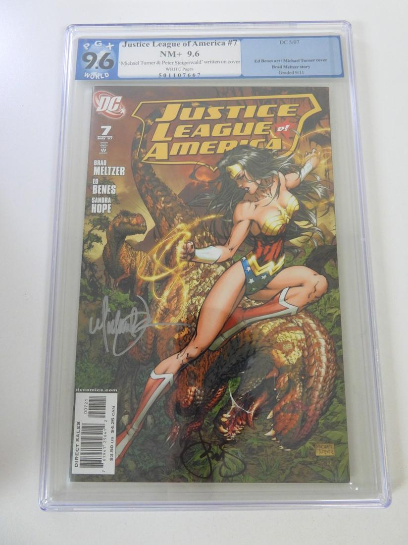 Justice League of America #7 PGX 9.6 'Michael Turner & (1 of 2)