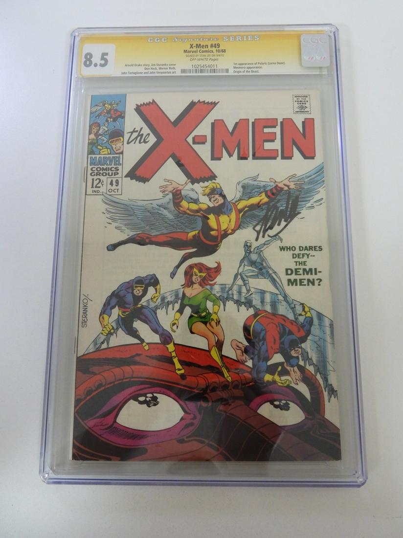 X-Men #49 CGC 8.5 CGC Signature Series Signed by Stan (1 of 2)