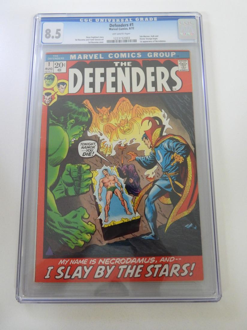 Defenders #1 CGC 8.5 1st Appearance of Necrodamus (1 of 2)
